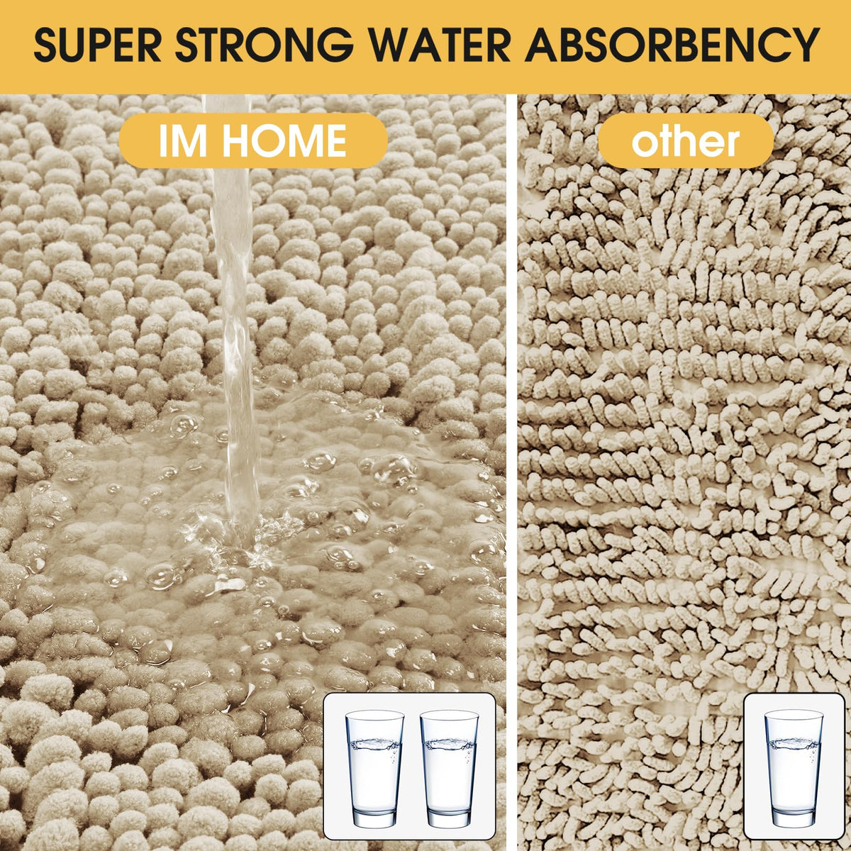 ACCUMTEK small bath rug 17x24 ideal beside sink or door