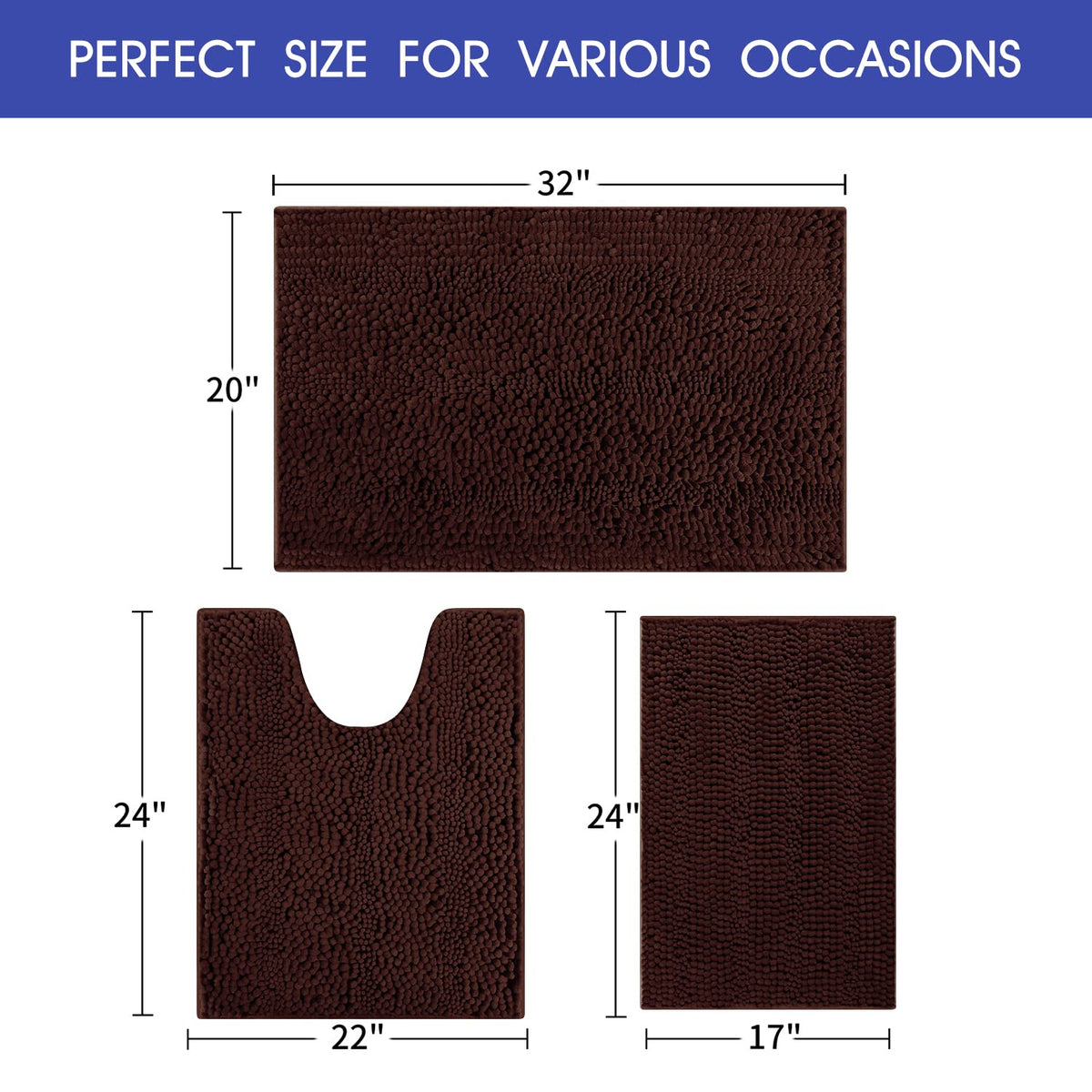 ACCUMTEK non-slip backing image emphasizes safety and steadiness on wet floors