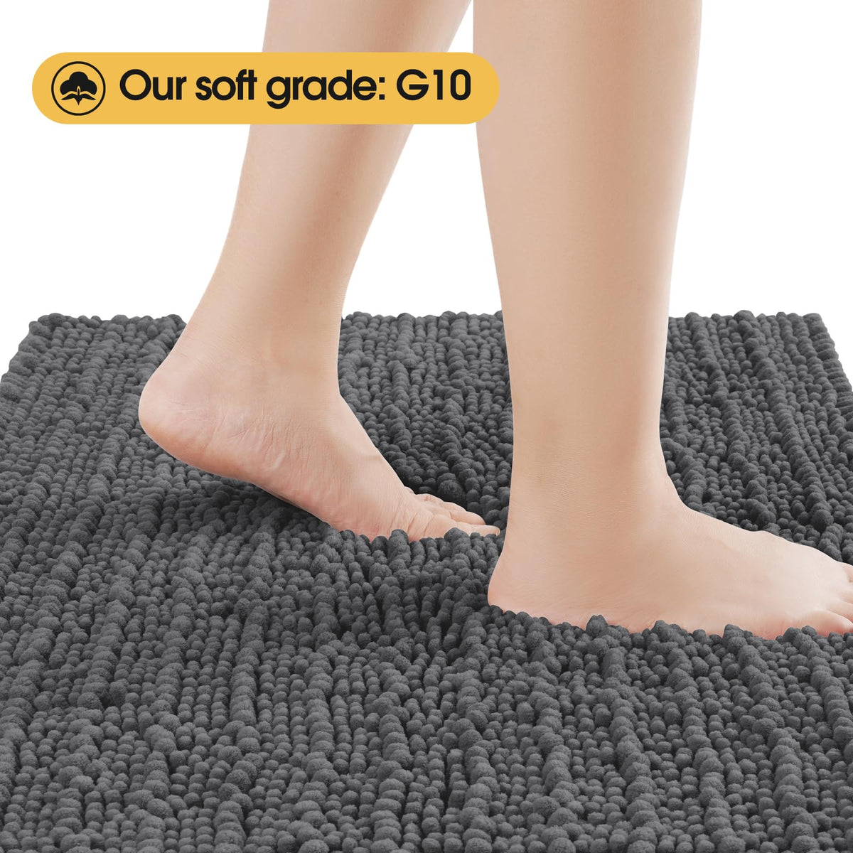 ACCUMTEK small rug 17x24 adds warmth beside toilet or vanity
