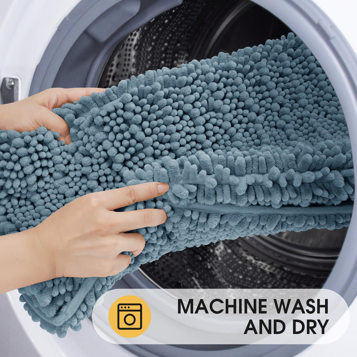 ACCUMTEK Upgrade Machine Washable care makes laundry simple and quick.