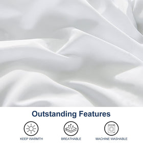 ACCURATEX down-alternative filling looks fluffy and warm