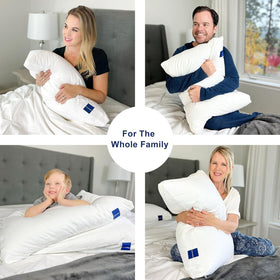 ACCURATEX Hybrid Pillow king size offers a generous sleep surface.