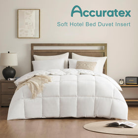 ACCURATEX King duvet insert with corner tabs secures a duvet cover for tidy sleep