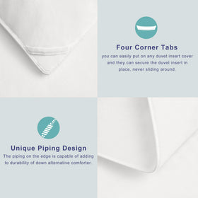 ACCURATEX King duvet insert breathable cotton shell keeps you cooler and drier