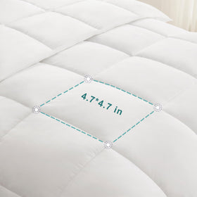 ACCURATEX King duvet insert on a bed demonstrates hotel-style layering and plush comfort