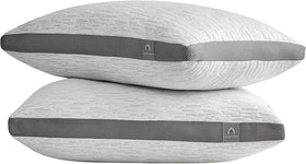 ACCURATEX queen pillow set viewed together with geometric stitching and balanced support