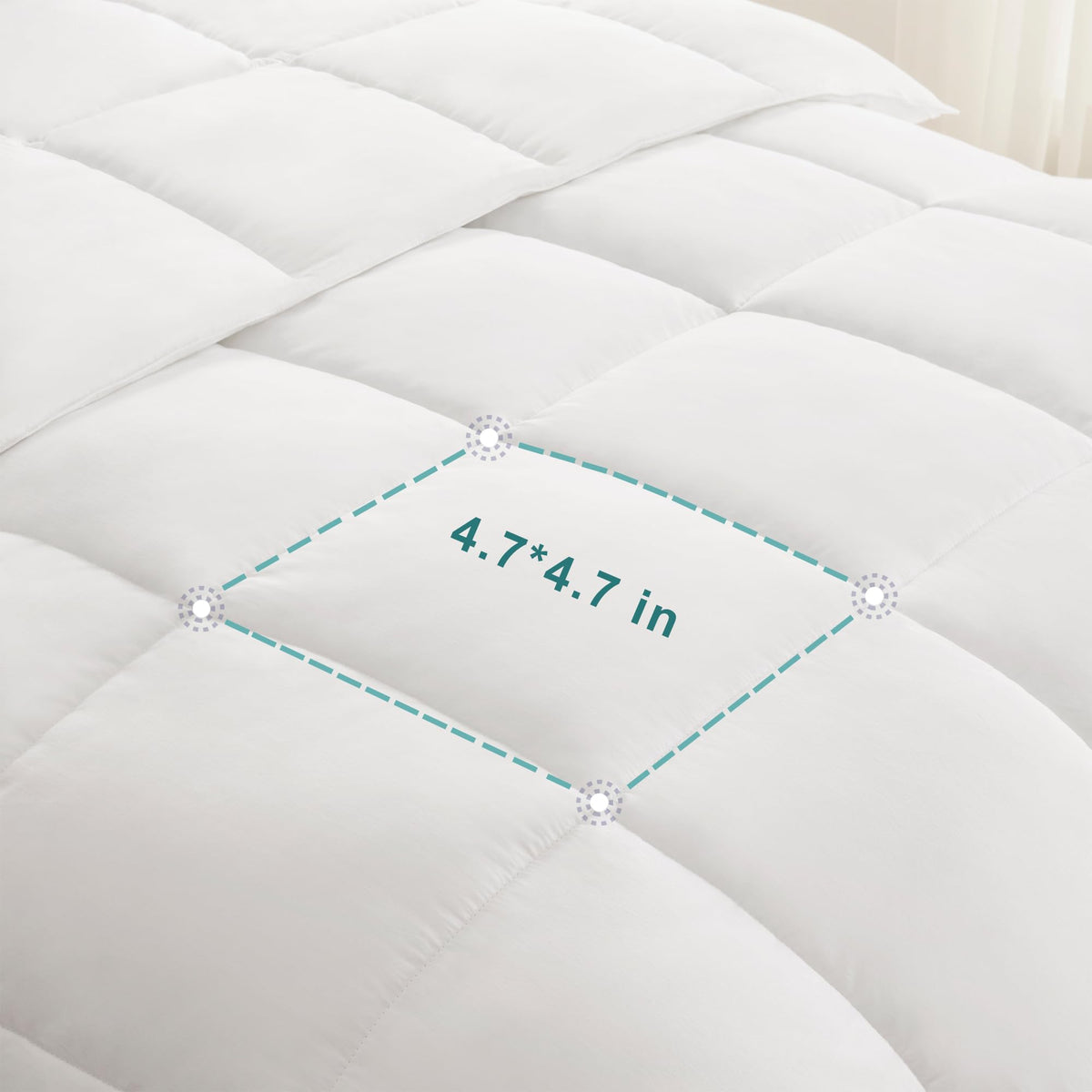 ACCURATEX Queen Duvet Insert 100% cotton shell feels soft and breathable.