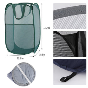 acDesign pop-up laundry basket with breathable mesh design