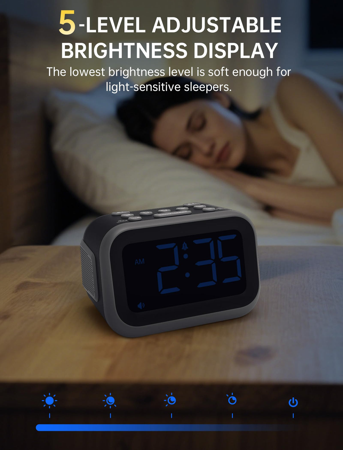 Acedeck brightness control to adjust visibility in any lighting.
