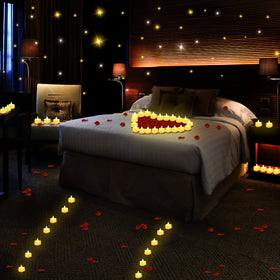 Acejoz Heart Candles flameless glow for safe, intimate nights