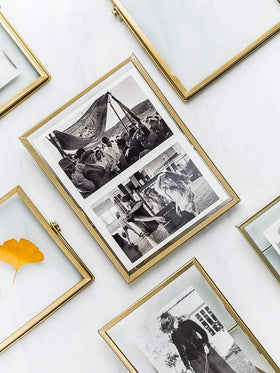 AceList glass photo frame 4x6 preserves photos with floating elegance.
