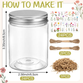 Acellegic floral stickers for jars to enhance festive gift decor.