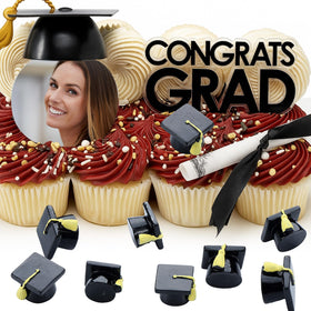 AceOrbit gold-tassel grad cap topper enhances party decor and keepsakes.