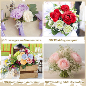 AceOrbit seven-style sola flower set for crafts and gifts.