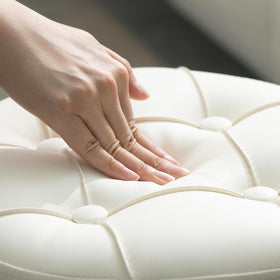 ACEQLYT vanity stool height adjustment for personalized seating at your vanity.