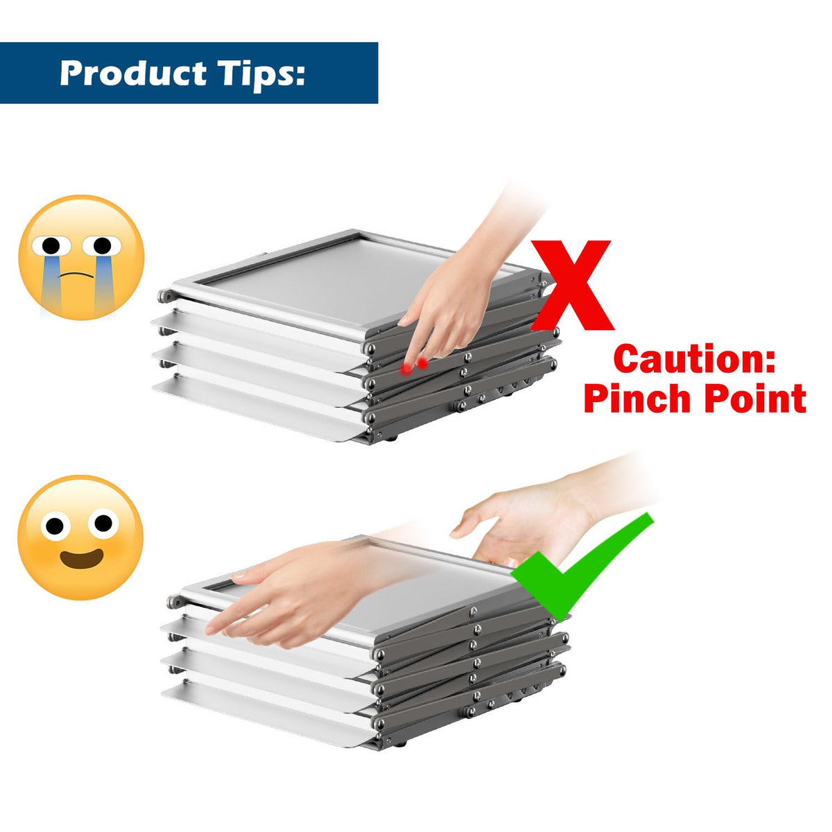 AceShow six-pocket layout organizes brochures for quick access.
