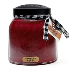 A Cheerful Giver Cranberry Orange 34oz jar front view, ideal centerpiece for cozy evenings