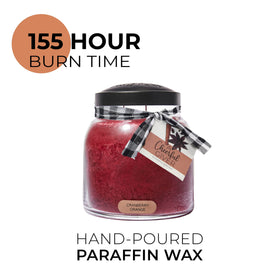 A Cheerful Giver Cranberry Orange jar with lid, gift-ready appearance