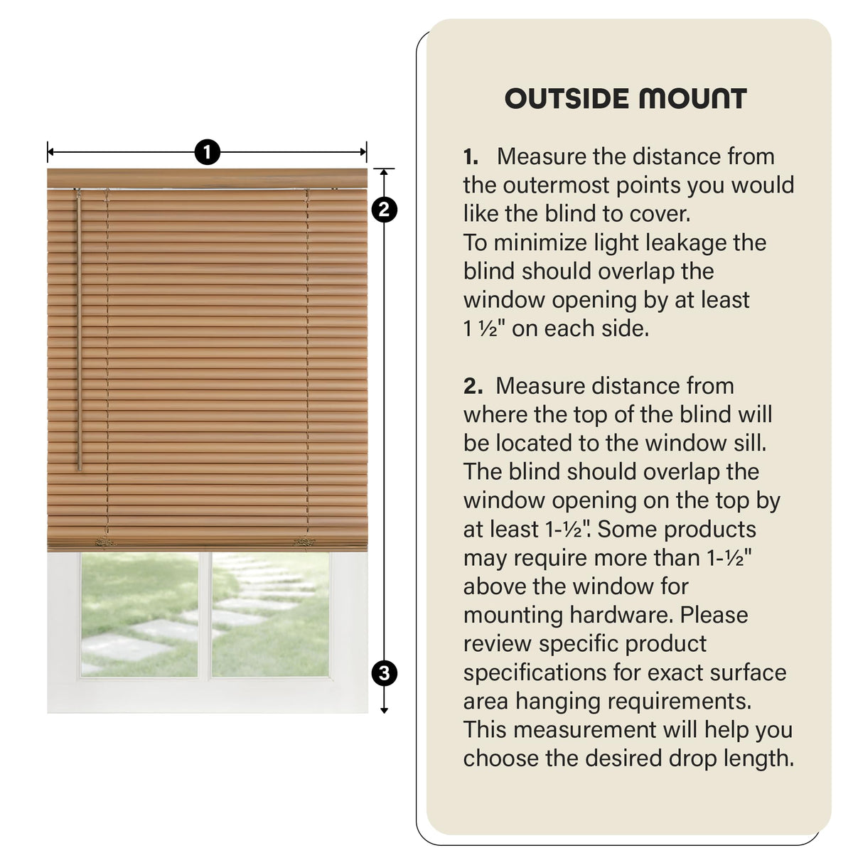 Achim Morningstar Woodtone blind features 1-inch slats for balanced light.