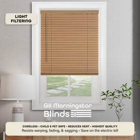 Achim Morningstar Woodtone blind tilt wand control for adjustable light.