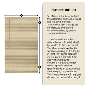 ACHIM Sundown Pearl White inside mount blends with trim for a seamless look.