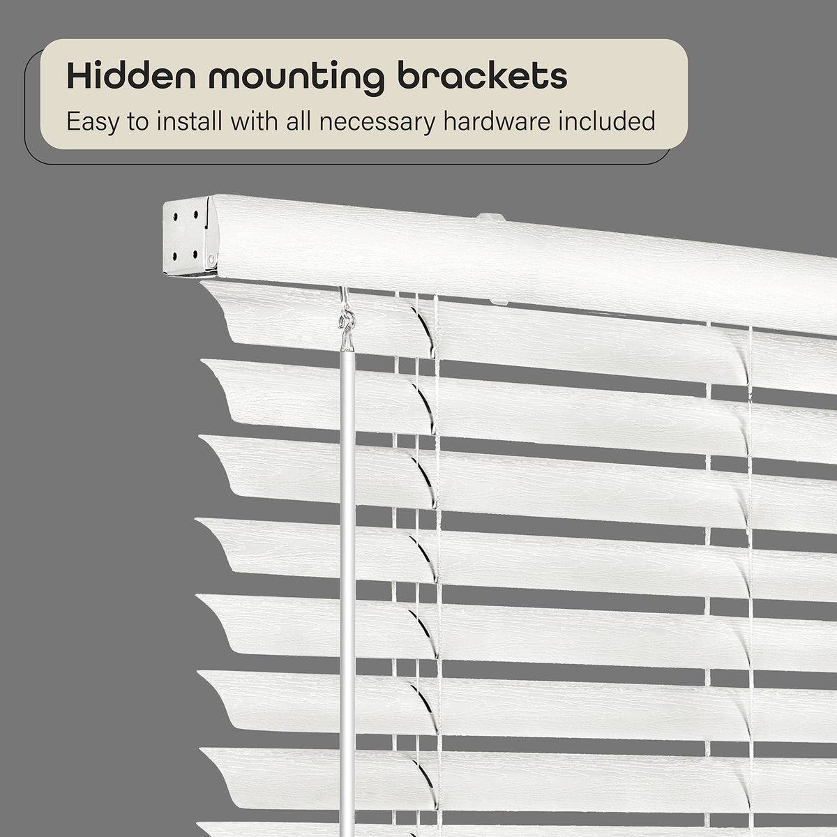ACHIM Luna inside-mount installation demonstrates a neat fit