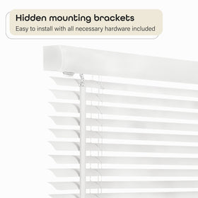 Hidden brackets on ACHIM Morningstar blind enable versatile mounting options.