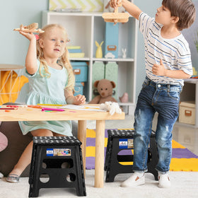 ACKO 2PACK folding stool supports up to 300 pounds for heavy-duty tasks.