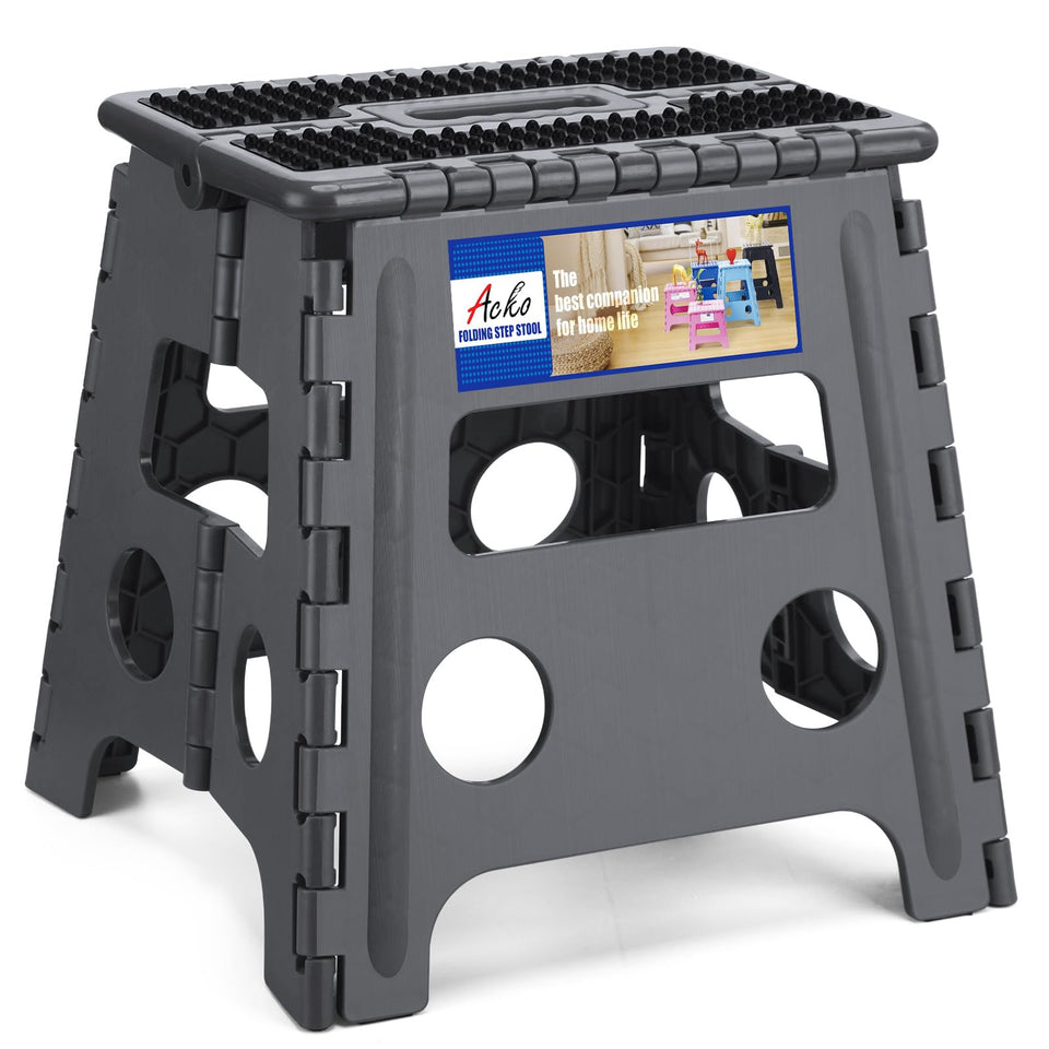 ACKO folding step stool folded view showing compact storage