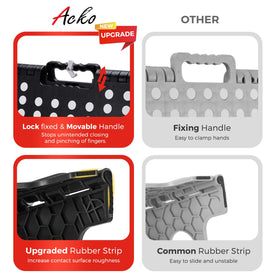 ACKO folding step stool 16-inch collapsed saves space in small rooms.