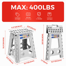 ACKO foldable stool bottom reinforcement boosts durability and load handling.