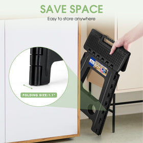 ACKO folding step stool collapsible design saves space when stored
