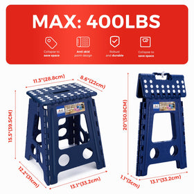 ACKO folding step stool compact storage for small living spaces.