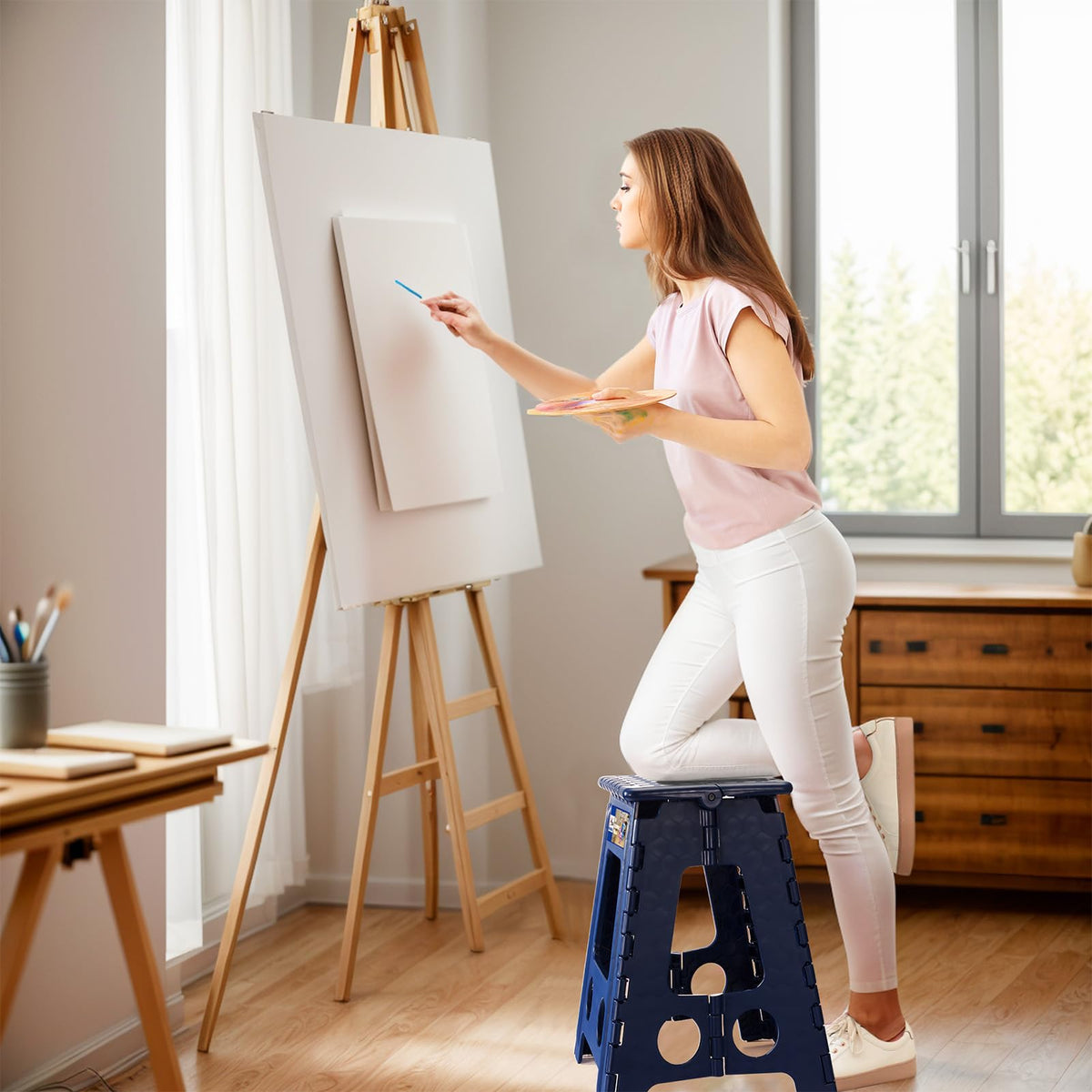 ACKO folding step stool kitchen-use ready for quick tasks.