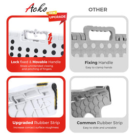 ACKO folding step stool non-slip surface enhances safe indoor use