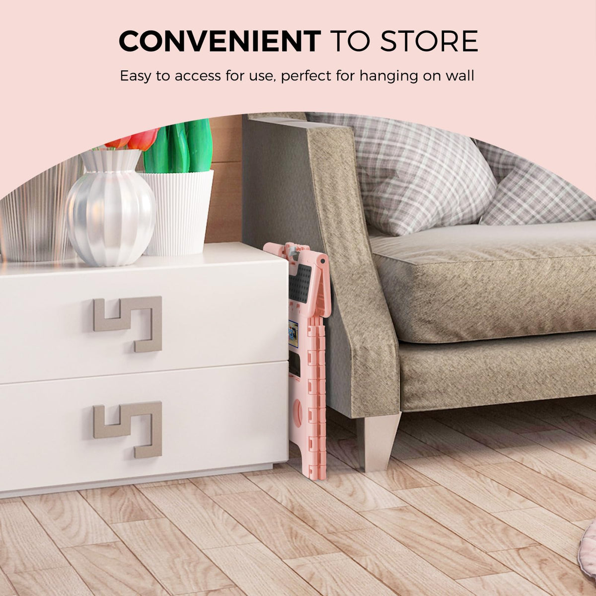 ACKO non-slip top surface provides secure footing on slick floors