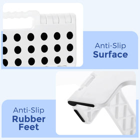 ACKO Stool with rounded corners helps protect users during use.