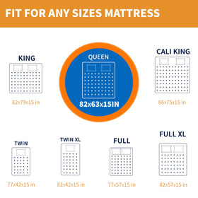 Acnusik Queen Mattress Bags protect from dust and moisture during storage