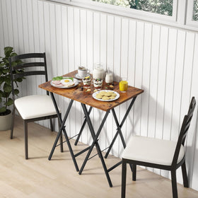 Acovy TV Tray Table folds flat for easy transport
