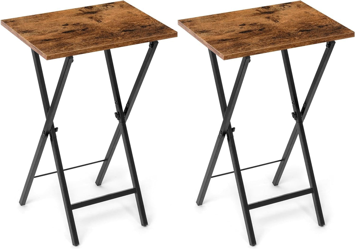 Acovy TV Tray Table folded and compact for storage