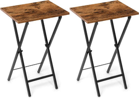 Acovy TV Tray Table folded and compact for storage