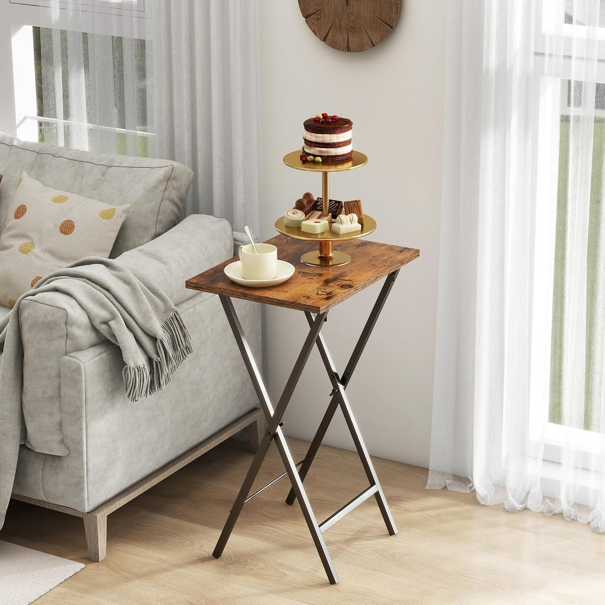 Acovy TV Tray Table used as laptop workstation on couch