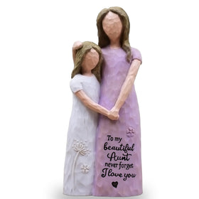 AcowSpt Aunt purple figurine, a heartfelt gift for a cherished aunt.