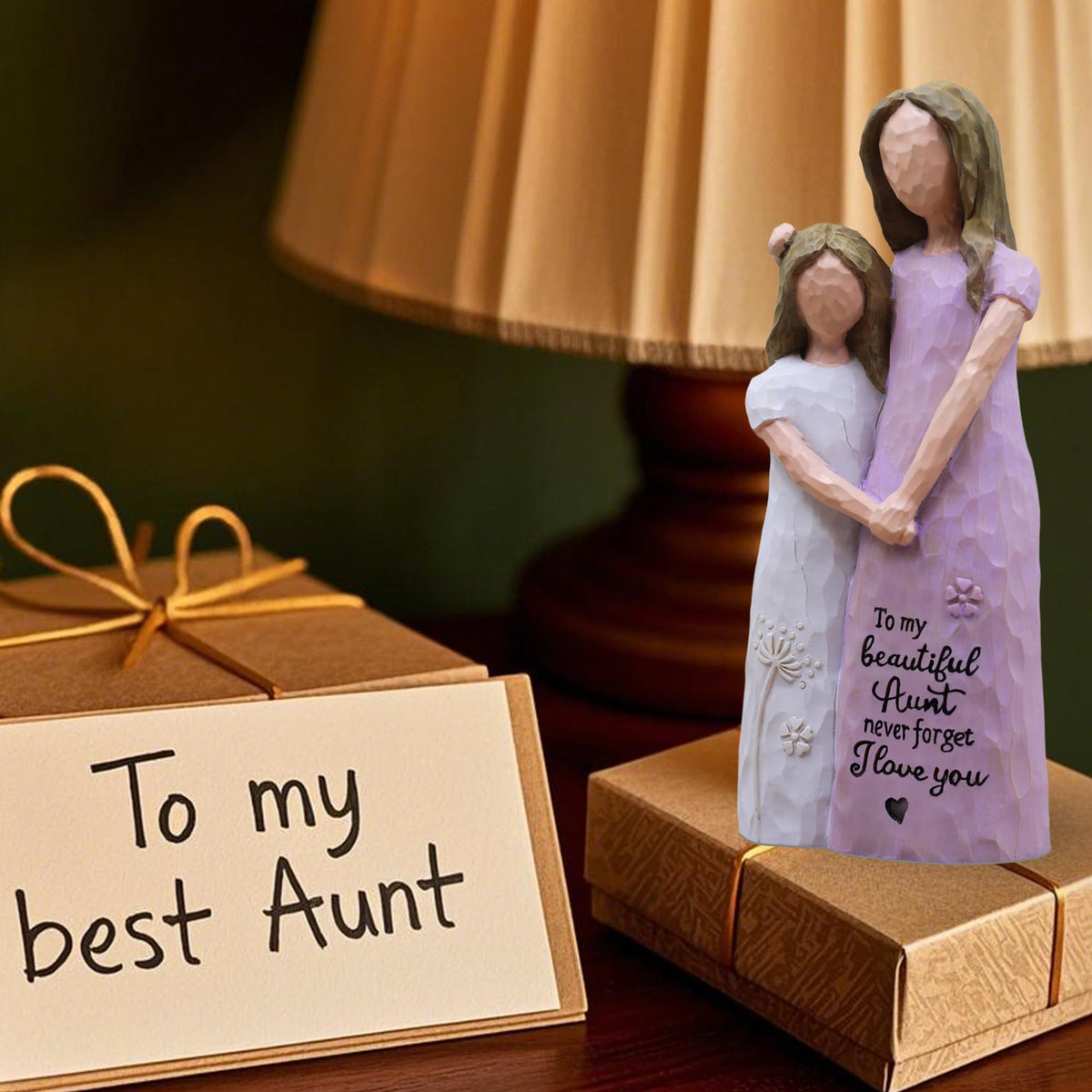 AcowSpt Aunt niece love display, a keepsake for memories.