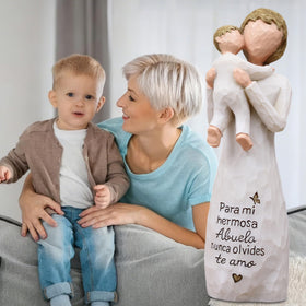 AcowSpt bedside-table decor grandmother figurine preserves memories.