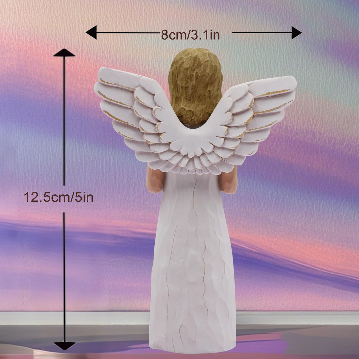 AcowSpt engraved-wish figurine for 65th birthday, compact and gift-ready.
