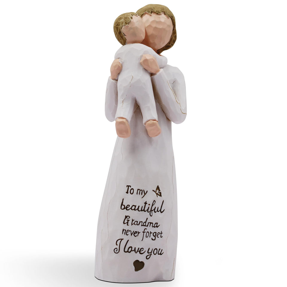 AcowSpt Grandma Gifts figurine close-up reveals hand-painted details for cherished keepsakes.