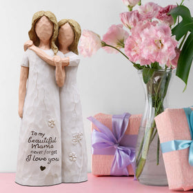 AcowSpt Mama Gifts heads-together moment shows close bond, ideal for mom birthday.