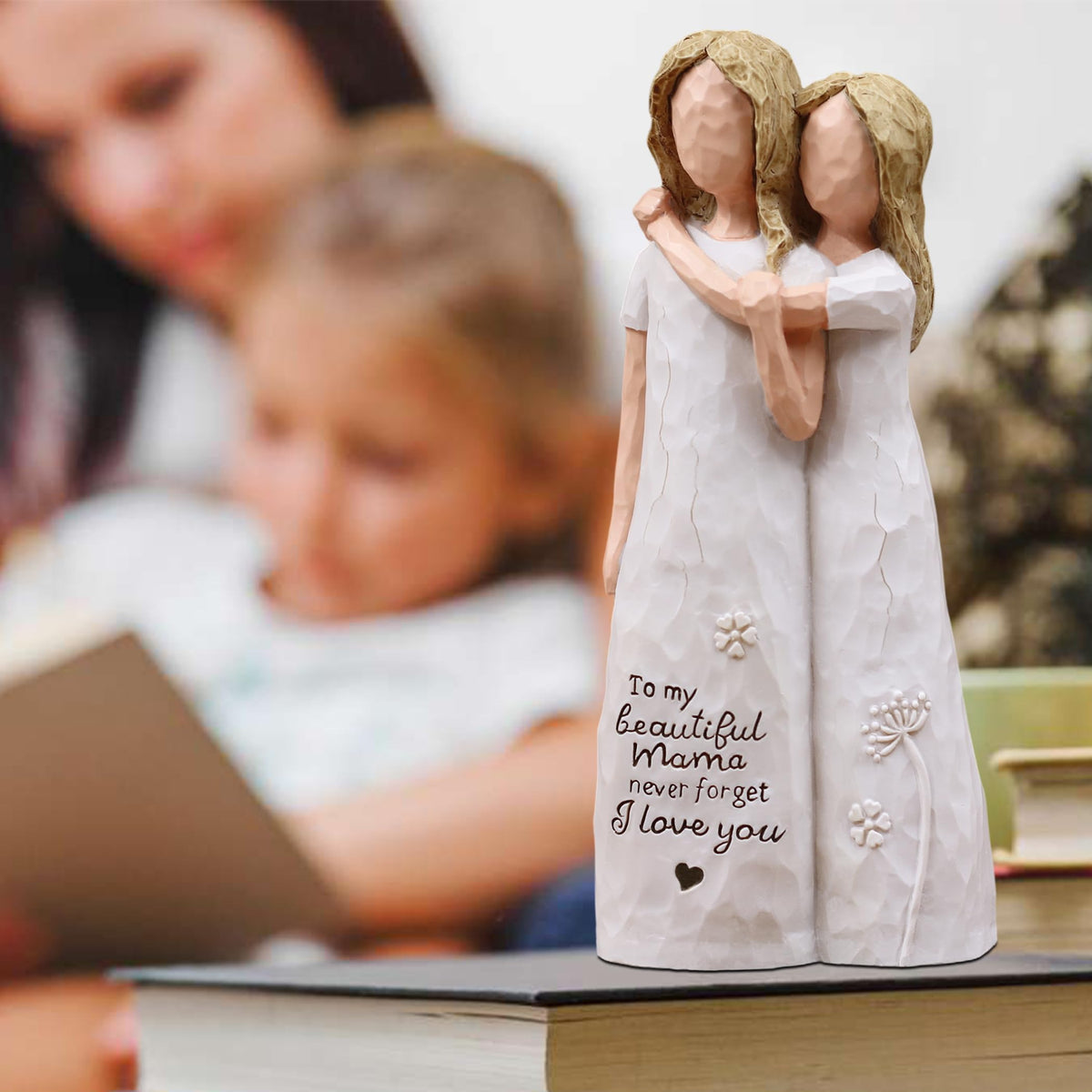 AcowSpt Mama Gifts mother-daughter bond displayed; perfect for Mother's Day decor.