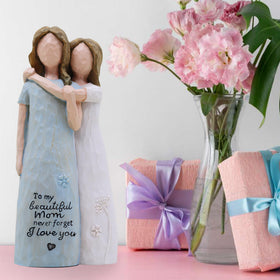 AcowSpt carved resin figurine shows the mother-of-bride connection for meaningful gifts.